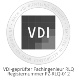 Zertifikat VDI-geprüfter Fachingenieur RLQ